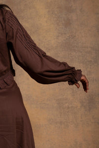 Sasha long sleeve crop - The Silk Co Byron Bay