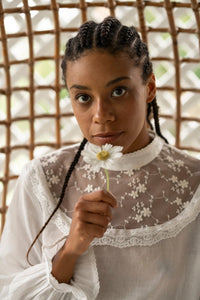 Belle crop blouse - The Silk Co Byron Bay