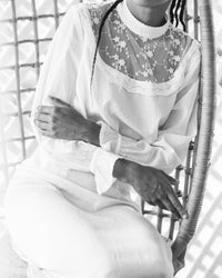Belle crop blouse - The Silk Co Byron Bay