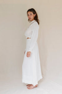 Belle crop blouse - The Silk Co Byron Bay