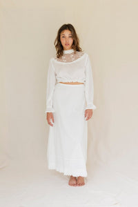 Belle crop blouse - The Silk Co Byron Bay