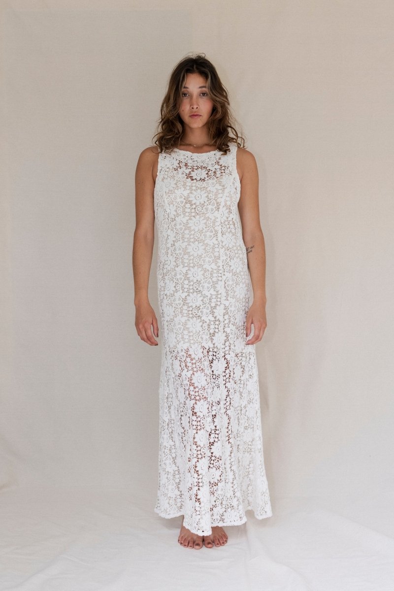 Cassidy cotton lace maxi - The Silk Co Byron Bay
