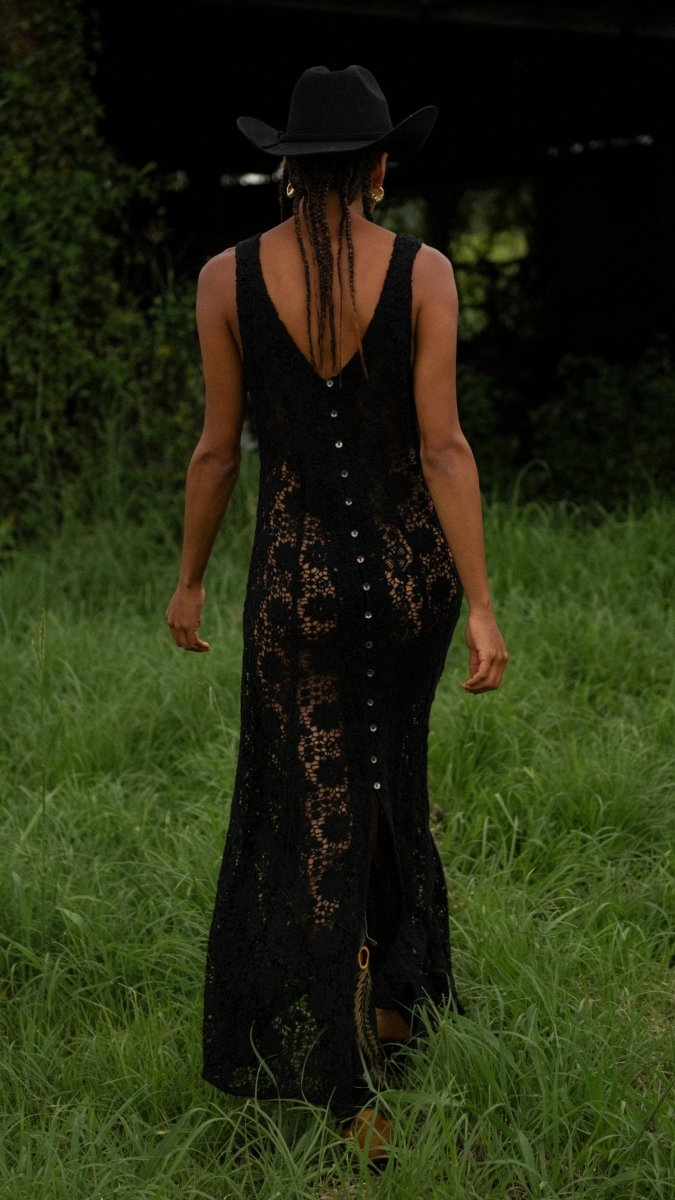 Cassidy cotton lace maxi - The Silk Co Byron Bay