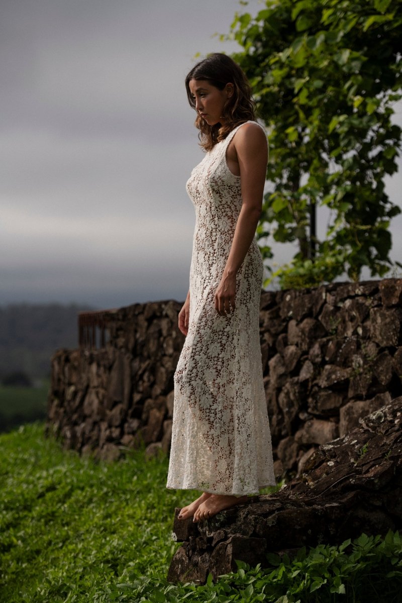 Cassidy cotton lace maxi - The Silk Co Byron Bay