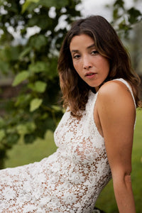 Cassidy cotton lace maxi - The Silk Co Byron Bay