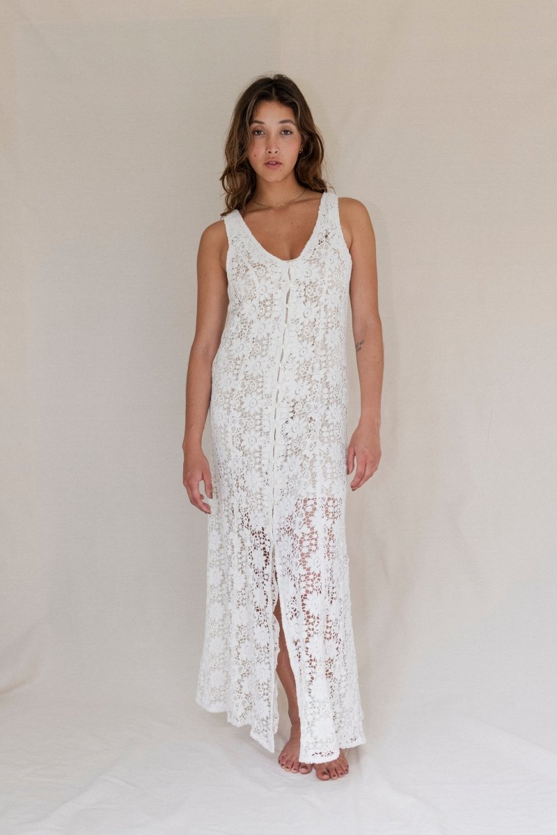 Cassidy cotton lace maxi - The Silk Co Byron Bay