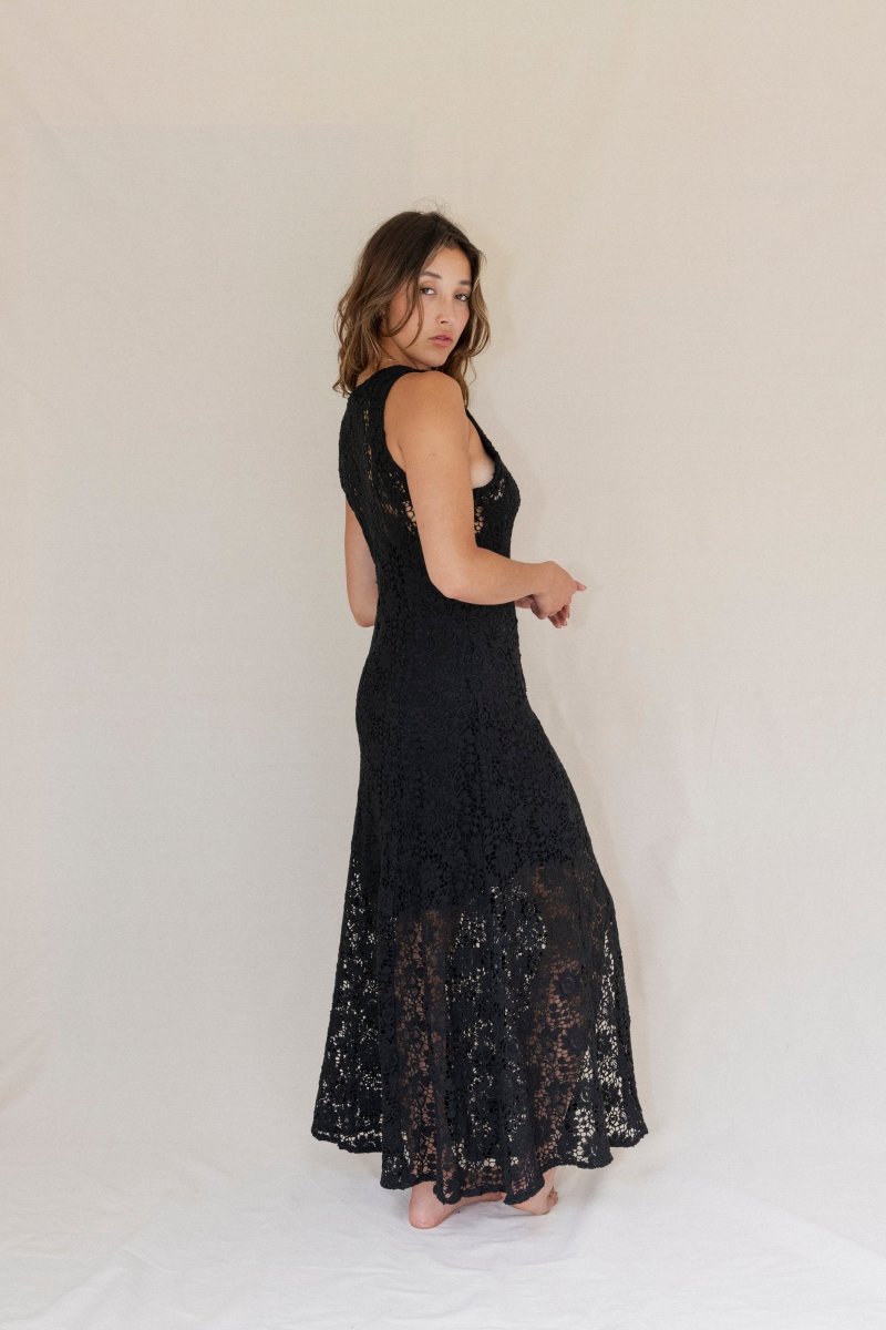 Cassidy cotton lace maxi - The Silk Co Byron Bay
