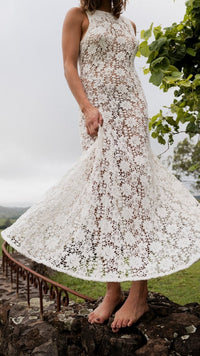 Cassidy cotton lace maxi - The Silk Co Byron Bay