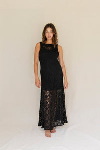 Cassidy cotton lace maxi - The Silk Co Byron Bay