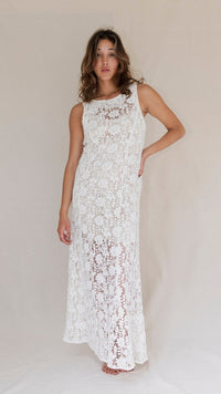 Cassidy cotton lace maxi - The Silk Co Byron Bay
