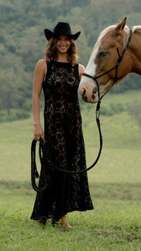 Cassidy cotton lace maxi - The Silk Co Byron Bay
