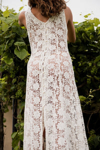 Cassidy cotton lace maxi - The Silk Co Byron Bay