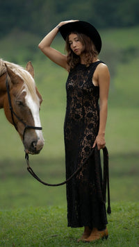 Cassidy cotton lace maxi - The Silk Co Byron Bay