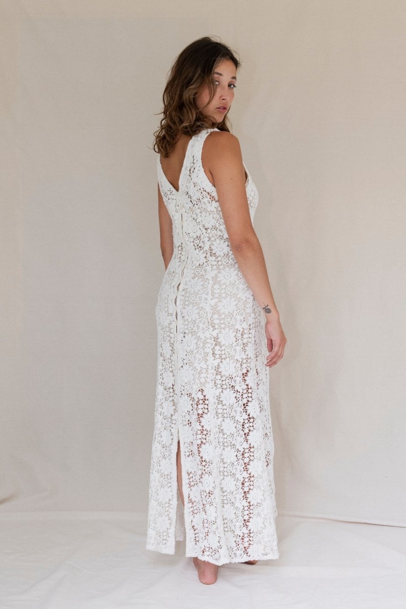 Cassidy cotton lace maxi - The Silk Co Byron Bay