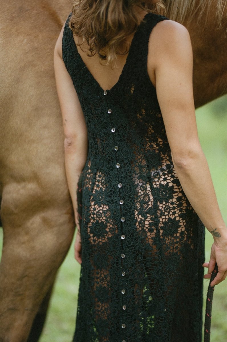 Cassidy cotton lace maxi - The Silk Co Byron Bay