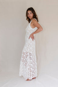 Cassidy cotton lace maxi - The Silk Co Byron Bay