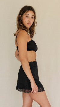 Clementine mini slip skirt - The Silk Co Byron Bay