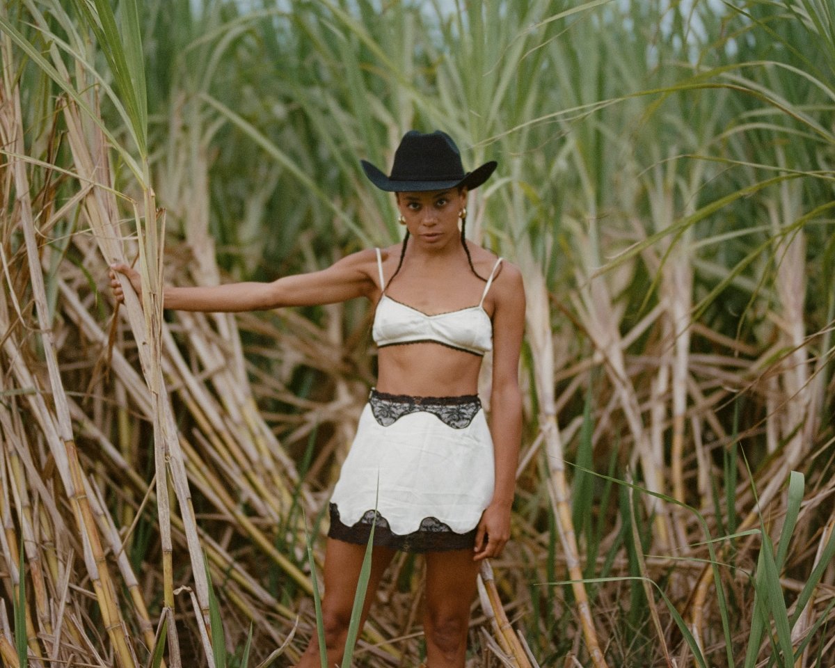 Clementine mini slip skirt - The Silk Co Byron Bay