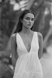 Olive Maxi Dress - The Silk Co Byron Bay