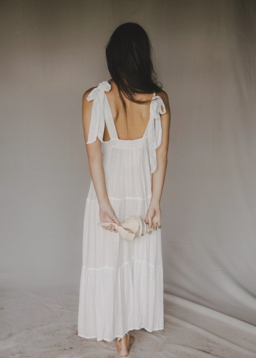 Olive Maxi Dress - The Silk Co Byron Bay
