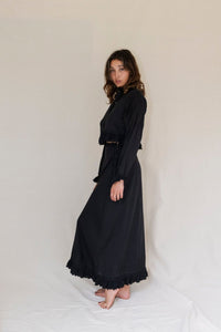 Sasha long sleeve crop - The Silk Co Byron Bay