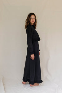 Sasha long sleeve crop - The Silk Co Byron Bay