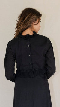 Sasha long sleeve crop - The Silk Co Byron Bay