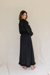 Sasha long sleeve crop - The Silk Co Byron Bay