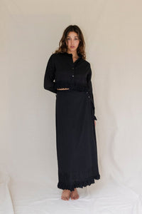 Sasha long sleeve crop - The Silk Co Byron Bay