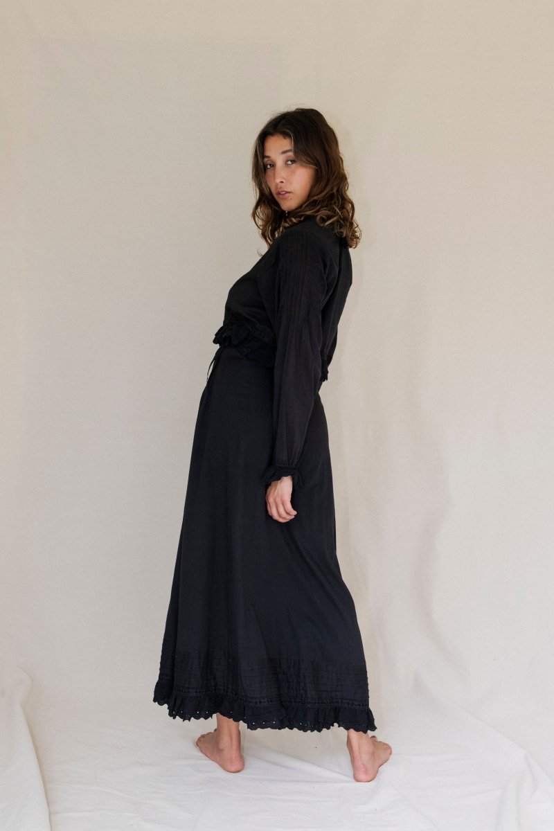 Sasha long sleeve crop - The Silk Co Byron Bay