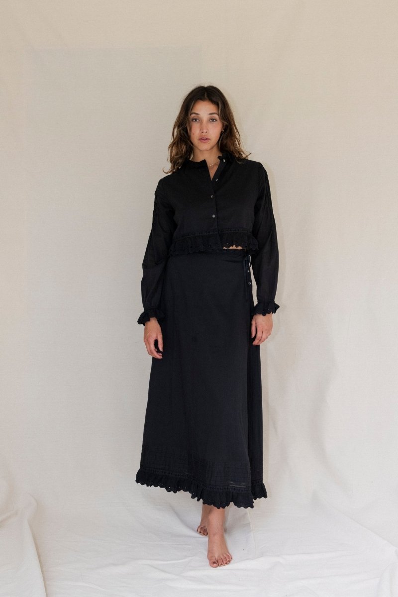 Sasha maxi skirt - The Silk Co Byron Bay