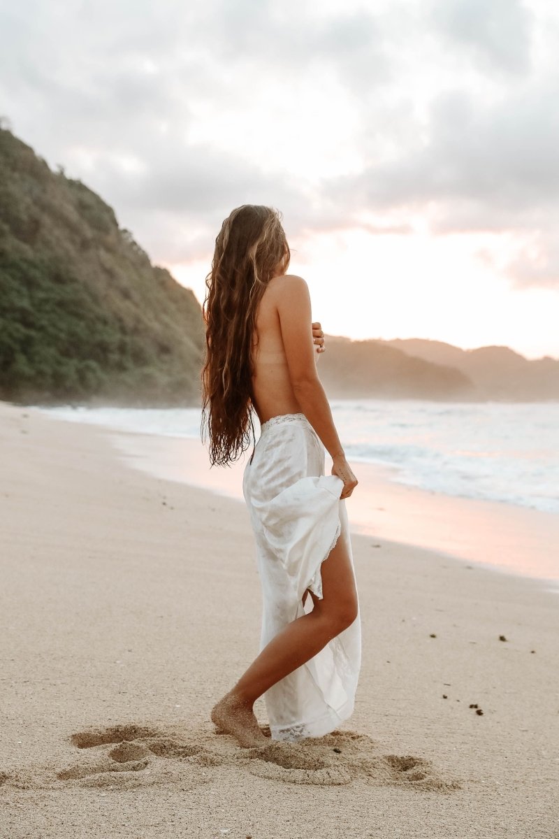 Flure maxi slip - The Silk Co Byron Bay