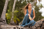 Olive Maxi Dress - The Silk Co Byron Bay