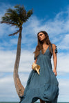 Olive Maxi Dress - The Silk Co Byron Bay