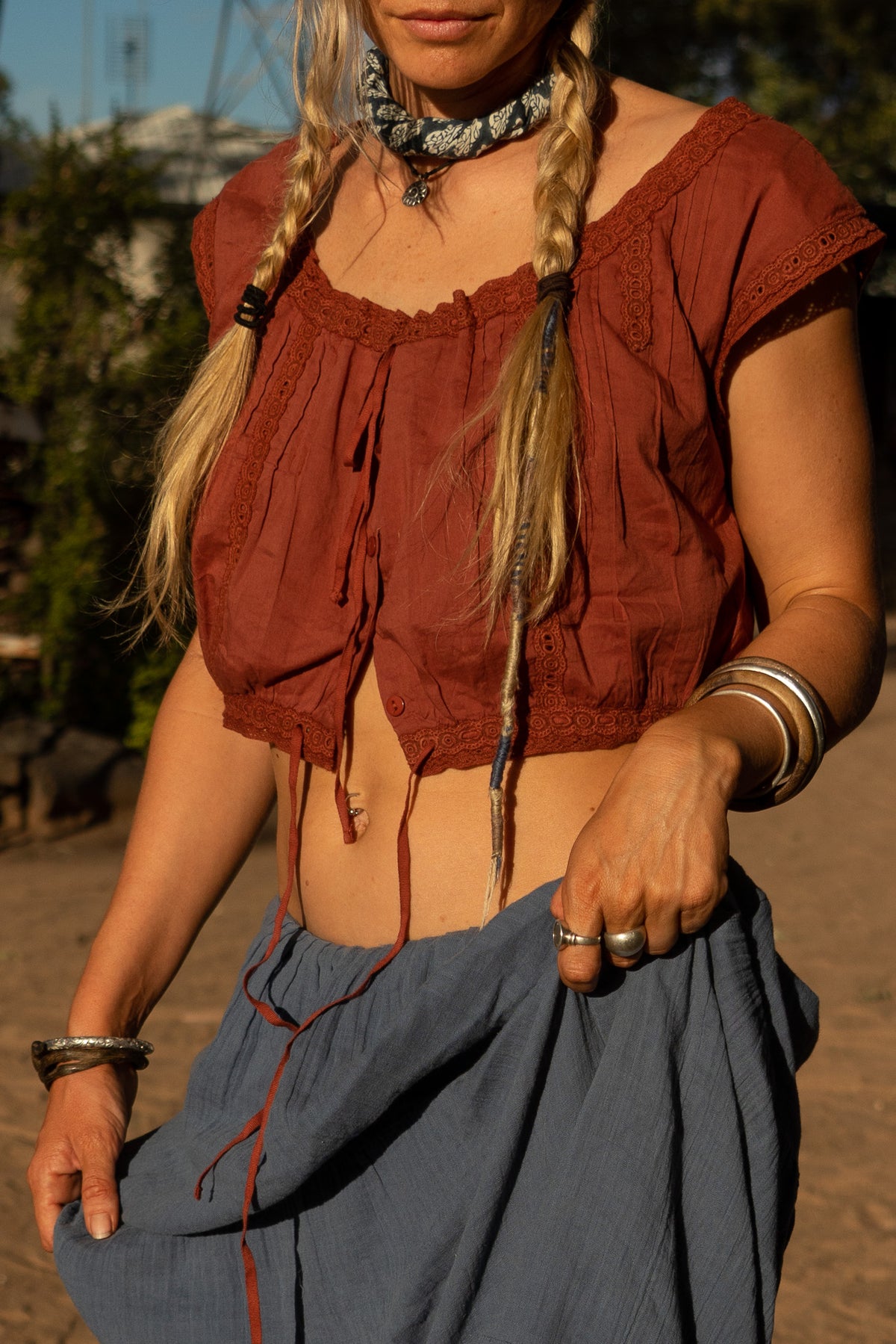 Delilah Blouse - Terracotta