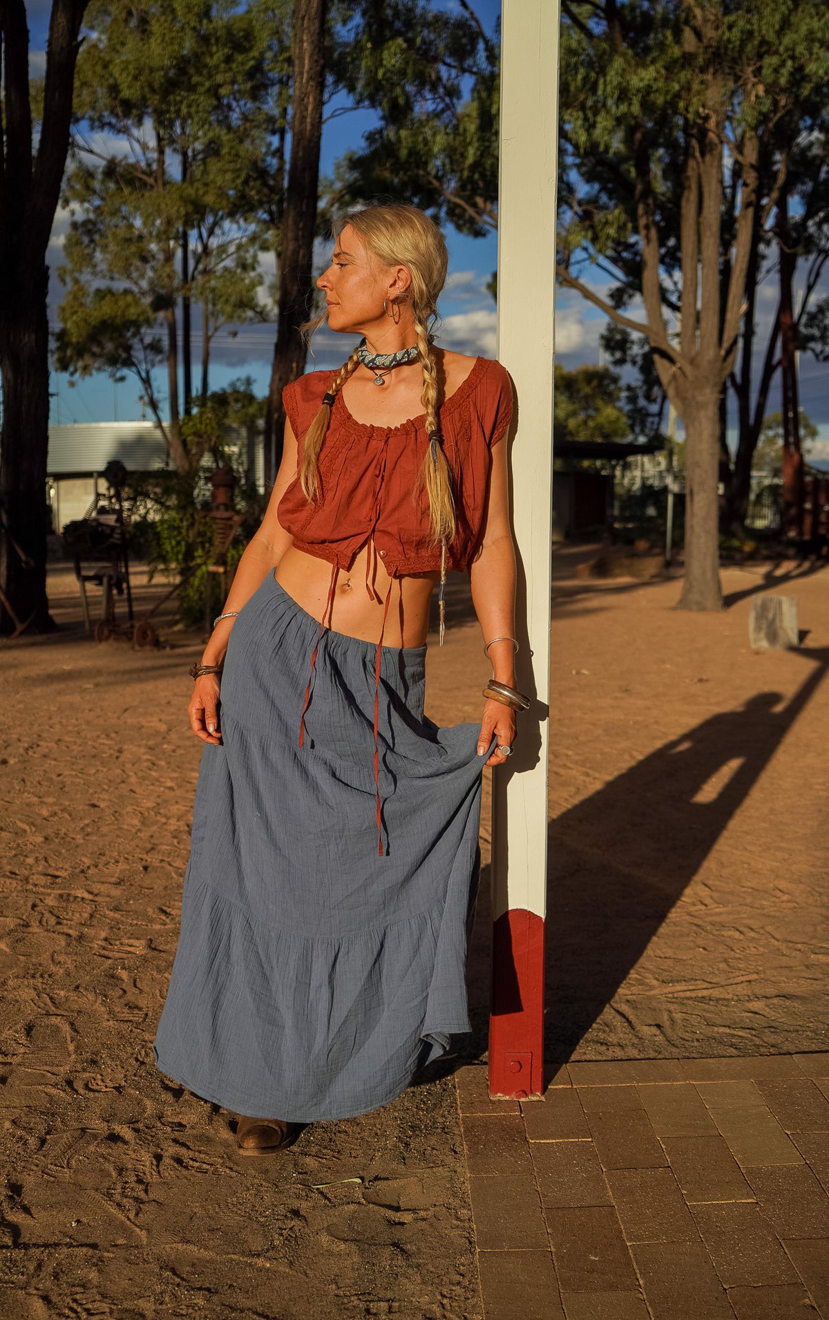 Delilah Blouse - Terracotta