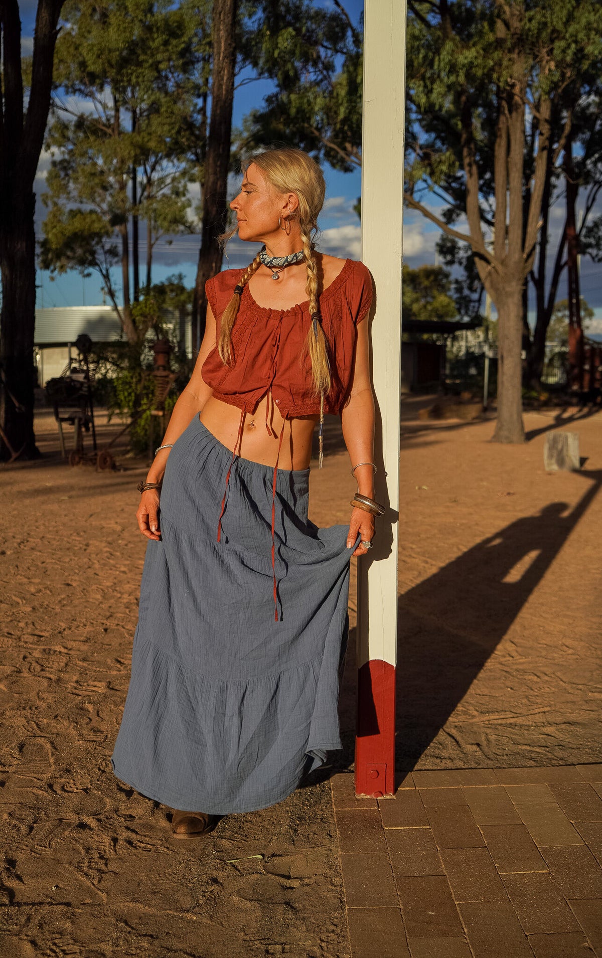Delilah Blouse - Terracotta