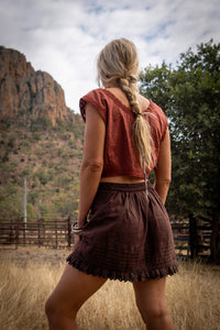 Delilah Blouse - Terracotta