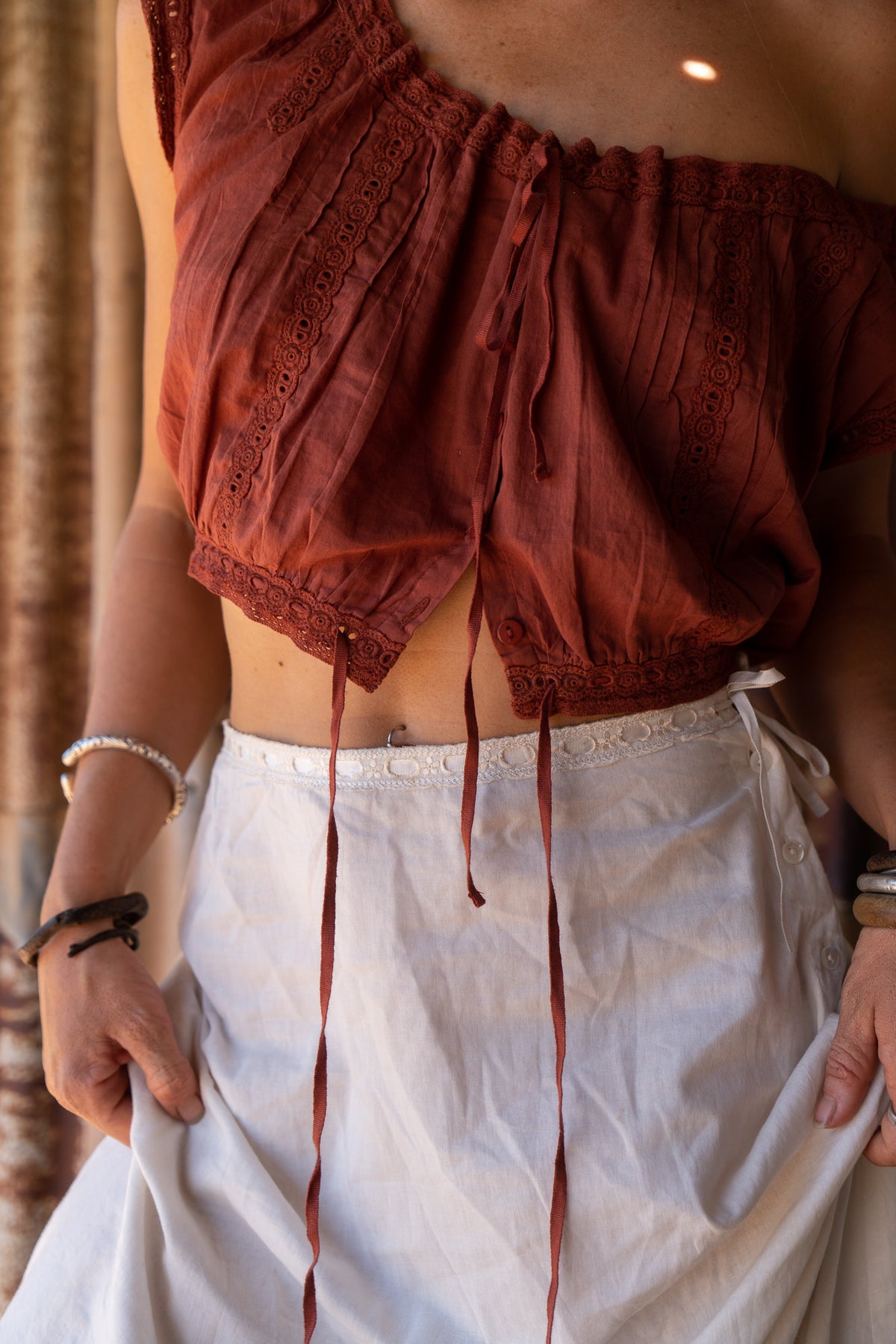 Delilah Blouse - Terracotta