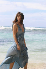 Olive Maxi Dress - The Silk Co Byron Bay