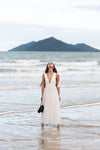 Olive Maxi Dress - The Silk Co Byron Bay