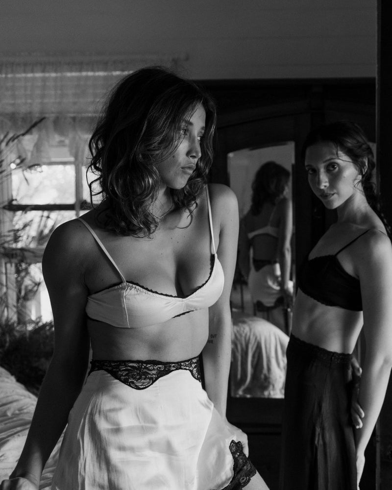 Clementine mini slip skirt - The Silk Co Byron Bay